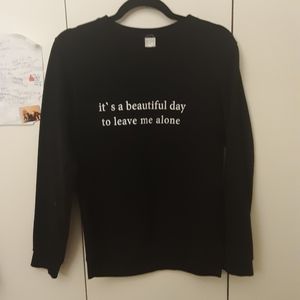 Black sweatshirt